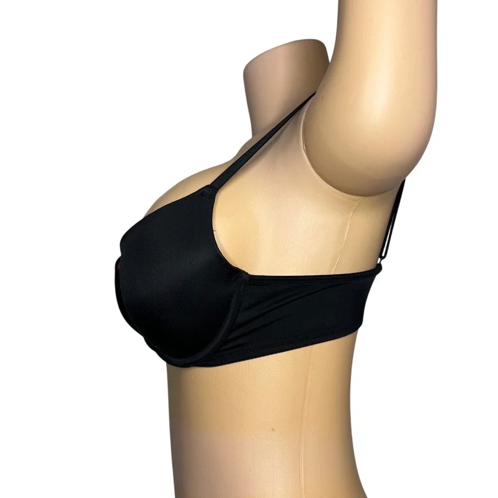 Pink Victoria's Secret WEAR EVERYWHERE PUSH‎ UP BRA Size 34B Black